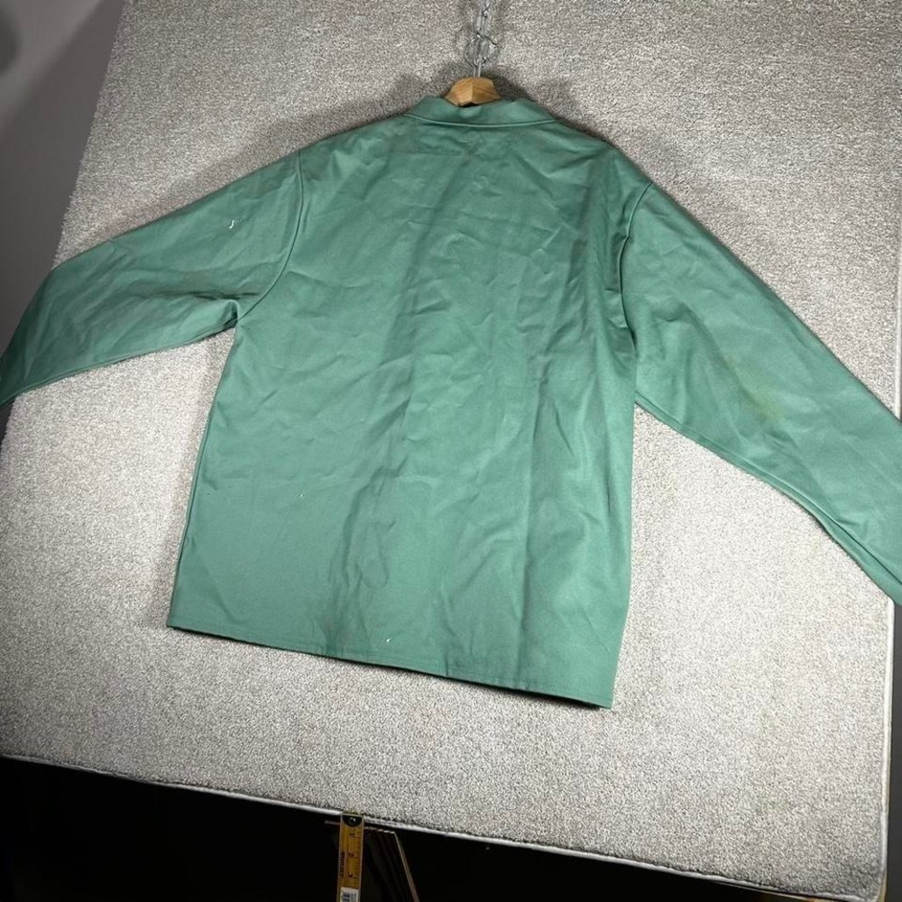 Vintage mint green button up welder's workwear jacket - Picture 2 of 7